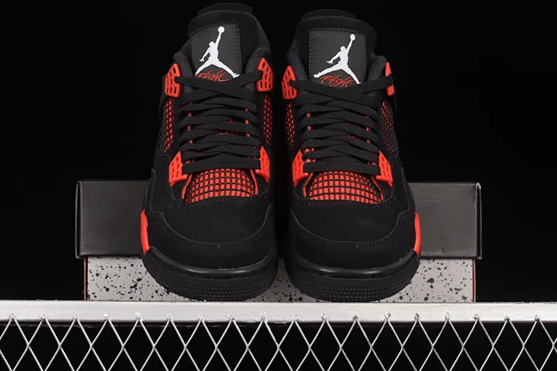 All categories Air Jordan Jordan series basketball shoes Air Jordan 4 foreign trade version Air Jordan 4 Retro "University Blue" AJ4 Jordan 4 new black and red retro casual sports culture basketball shoes CT8527-016